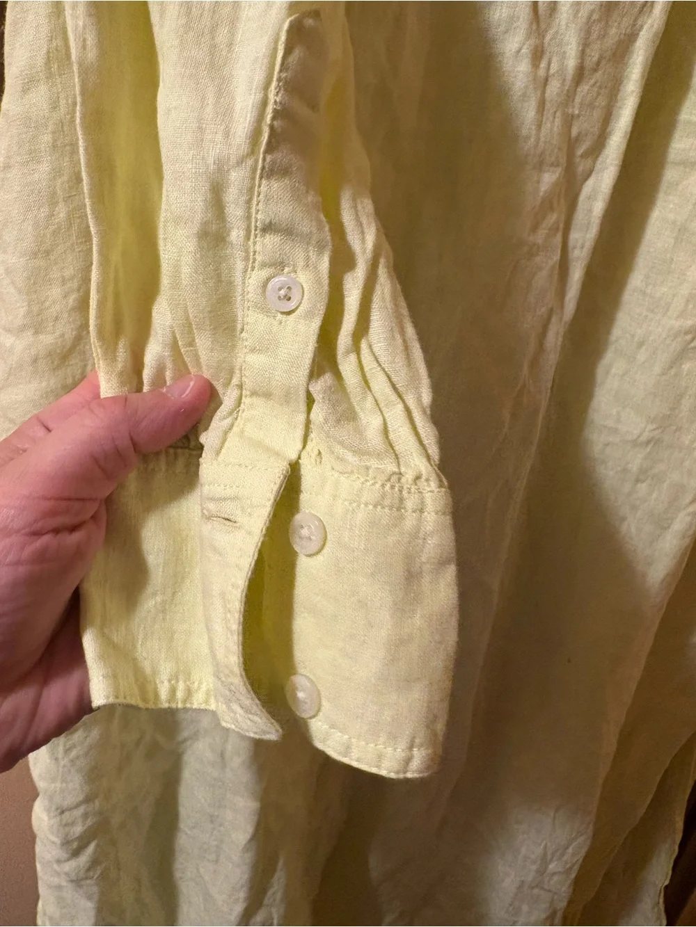 J. Crew Linen Cabana Maxi Dress in Yellow